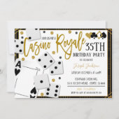 カジノロイヤルナイトパーティの招待状 招待状 (正面)