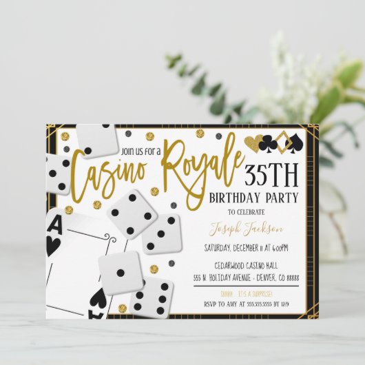 カジノロイヤルナイトパーティの招待状 招待状 (スタンド正面)