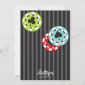 カジノ夜パーティの招待状 招待状 (裏面)