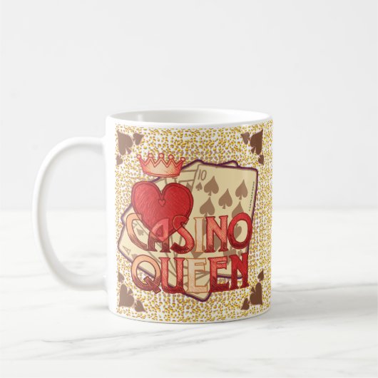 カジノ女王マグカップ コーヒーマグカップ (左)