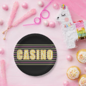 カジノ徴候 ペーパープレート (パーティー)