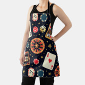 カジノ柄のテーマ（黒） エプロン (インサイチュ)