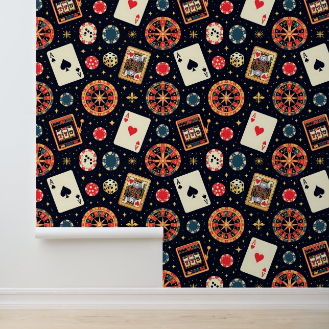 カジノ柄のテーマ（黒） 壁紙 (アプリケーション)