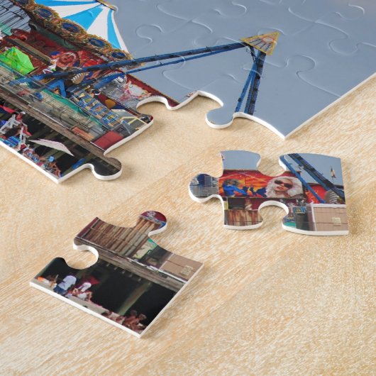 カジノ桟橋の海岸の高さのニュージャージーの海岸 ジグソーパズル (側面)