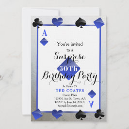 カジノ誕生日の驚きの招待状 招待状