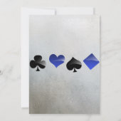 カジノ誕生日の驚きの招待状 招待状 (裏面)