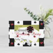 カジノ誕生日の驚きの招待状 招待状 (スタンド正面)