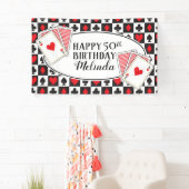 カジノ誕生日パーティーバナー 横断幕 (インサイチュ)