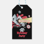 カジノ賭博カスタム誕生日パーティー ギフトタグ (正面)