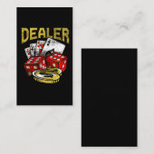 カジノ賭博ディーラーテキサス州ホルデムトランプのポーカー 名刺 (正面/裏面)