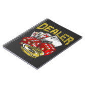 カジノ賭博ディーラーテキサス州ホールデムトランプのポーカー ノートブック (左側)