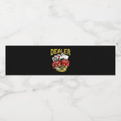 カジノ賭博ディーラーテキサス州ホールデムトランプのポーカー ペットボトルラベル (シングルラベル)