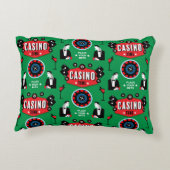 カジノ賭博トランプのポーカールーレット アクセントクッション (裏面)