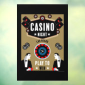 カジノ賭博トランプのポーカールーレット ウィンドウサイン (シート3)