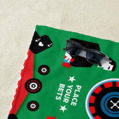 カジノ賭博トランプのポーカールーレット ビーチタオル (インサイチュ)