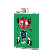 カジノ賭博トランプのポーカールーレット フラスク (左)