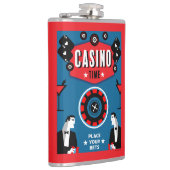 カジノ賭博トランプのポーカールーレット フラスク (右)