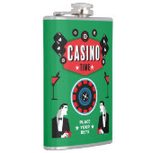カジノ賭博トランプのポーカールーレット フラスク (右)