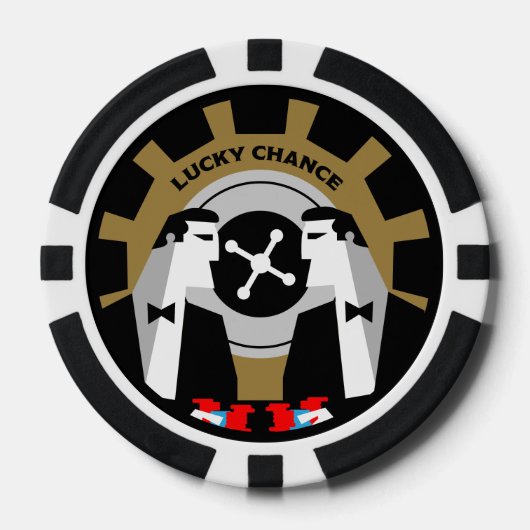 カジノ賭博トランプのポーカールーレット ポーカーチップ (正面)