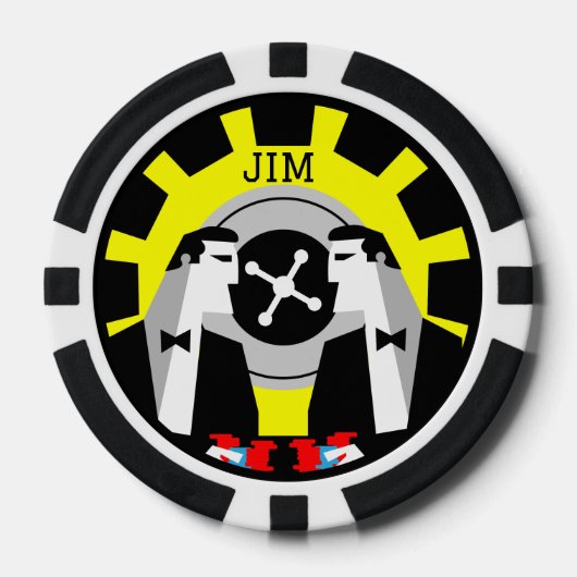 カジノ賭博トランプのポーカールーレット ポーカーチップ (正面)