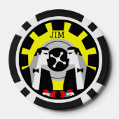 カジノ賭博トランプのポーカールーレット ポーカーチップ (裏面)