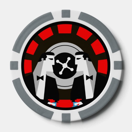 カジノ賭博トランプのポーカールーレット ポーカーチップ (正面)