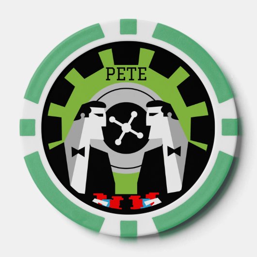 カジノ賭博トランプのポーカールーレット ポーカーチップ (正面)