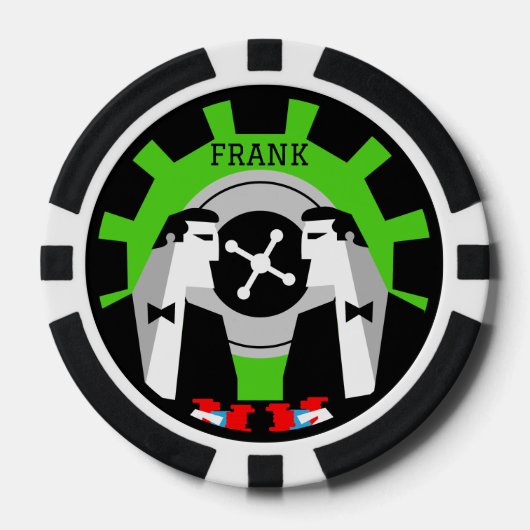 カジノ賭博トランプのポーカールーレット ポーカーチップ (正面)