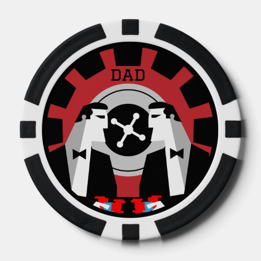 カジノ賭博トランプのポーカールーレット ポーカーチップ (正面)