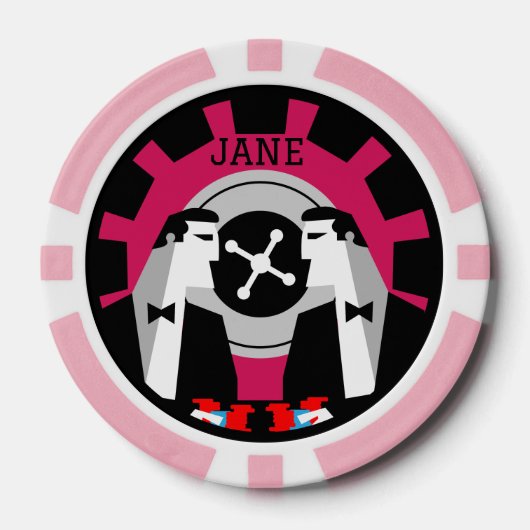 カジノ賭博トランプのポーカールーレット ポーカーチップ (正面)