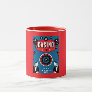 カジノ賭博トランプのポーカールーレット マグカップ