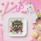 カジノ賭博ハッピーニューイヤー ペーパープレート (パーティー)