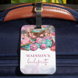 カジノ賭博バチェロレッテ高級ピンク ラゲッジタグ