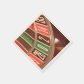 カジノ賭博ルーレットホイールヴィンテージレトロスタイル スタンダードカクテルナプキン (角)