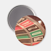 カジノ賭博ルーレットホイールヴィンテージレトロスタイル マグネット (正面/裏面)