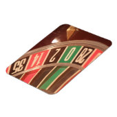 カジノ賭博ルーレットホイールヴィンテージレトロスタイル マグネット (左側)