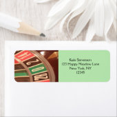 カジノ賭博ルーレットホイールヴィンテージレトロスタイル ラベル (インサイチュ)