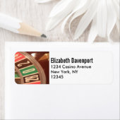 カジノ賭博ルーレットホイールヴィンテージレトロスタイル ラベル (インサイチュ)