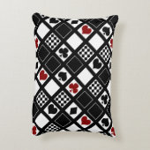 カジノ遊のカードはクラブspをハートに適合 アクセントクッション (裏面(縦))