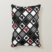 カジノ遊のカードはクラブspをハートに適合 アクセントクッション (正面(垂直))