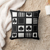 カジノ遊のカードはクラブspをハートに適合 クッション (ブランケット)