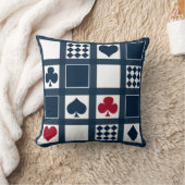 カジノ遊のカードはクラブspをハートに適合 クッション (ブランケット)