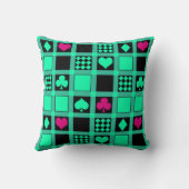 カジノ遊のカードはクラブspをハートに適合 クッション (裏面)