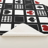 カジノ遊のカードはクラブspをハートに適合 シェルパブランケット (3/4)