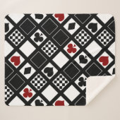 カジノ遊のカードはクラブspをハートに適合 シェルパブランケット (正面(横))