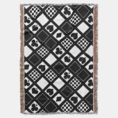 カジノ遊のカードはクラブspをハートに適合 スローブランケット (正面縦)