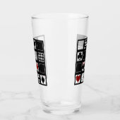 カジノ遊のカードはクラブspをハートに適合 タンブラーグラス (左)