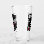 カジノ遊のカードはクラブspをハートに適合 タンブラーグラス (右)