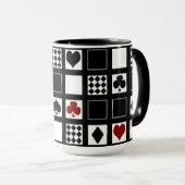 カジノ遊のカードはクラブspをハートに適合 マグカップ (正面右)