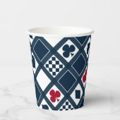 カジノ遊のカードはクラブspをハートに適合 紙コップ (裏面)